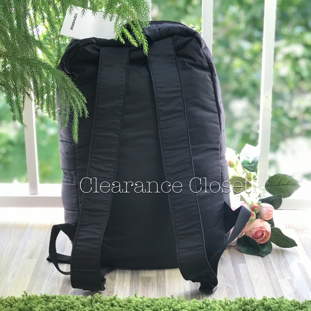 NWT Converse Packable Backpack Black Unisex - Picture 4 of 7